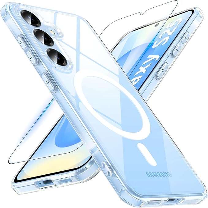 Schutzhülle Aus Transparentem Magsafe-schutzglas Für Samsung Galaxy S25 5g