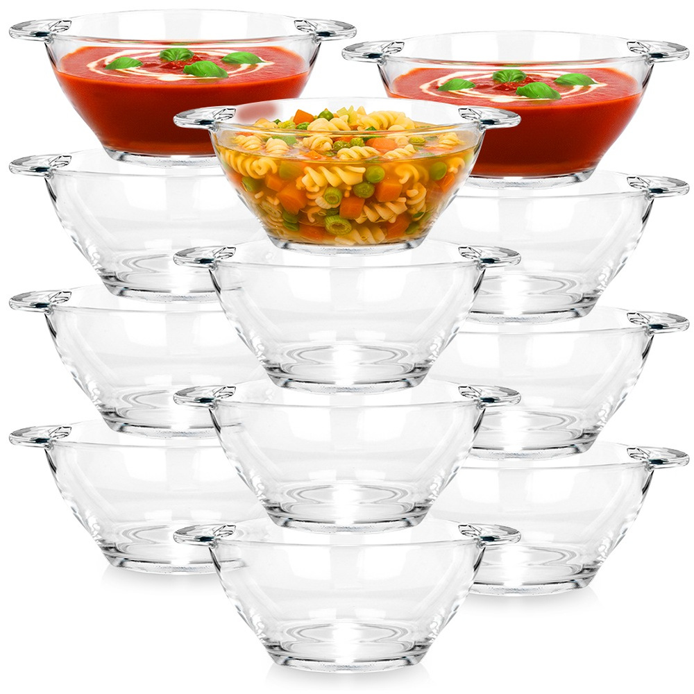 Glas-bouillonschalen 420 Ml 12 Stück.