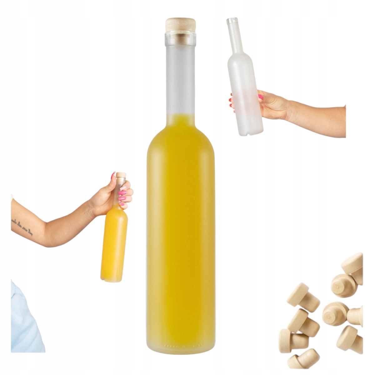 Futura Mastglasflasche 500 Ml + Likörperverschluss 0,5 L Geschenk