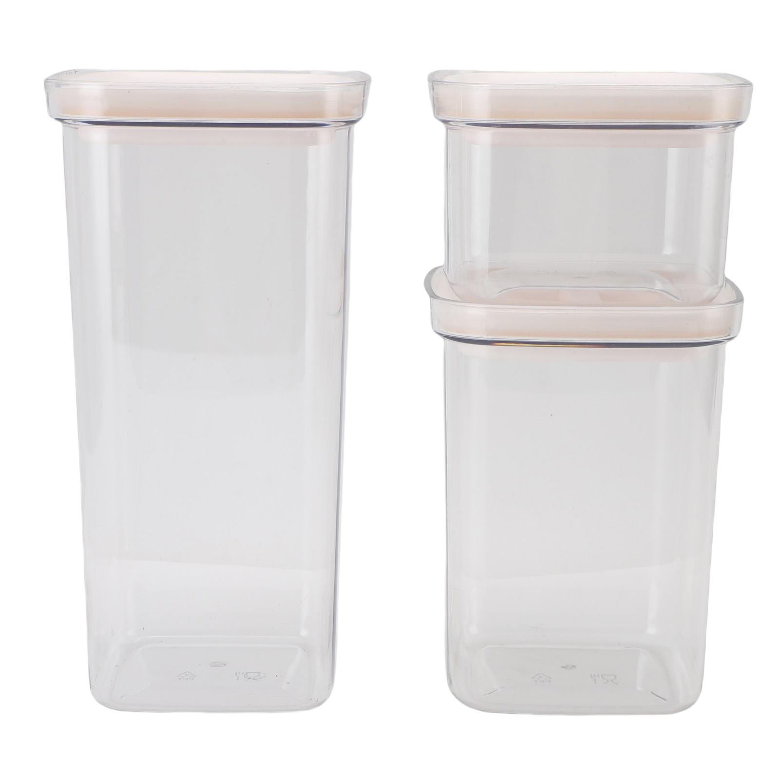 Wiederverwendbare, Luftdichte Vorratsdosen Für Den Hausgebrauch Aus Transparentem Kunststoff, Speziell Zur Aufbewahrung Von Getreide Und Trockenprodukten – 6er-set (1 X 2000 Ml, 2 X 1300 Ml, 3 X 600 M