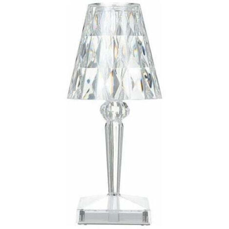 [niemals Verwendet] Diamantkristall-tischleuchte, Nachttischlampe Für Stimmungsvolles Schlafzimmerambiente, Einstellbare Farbtemperatur/helligkeit, Kein Akku Erforderlich, Usb-aufladung