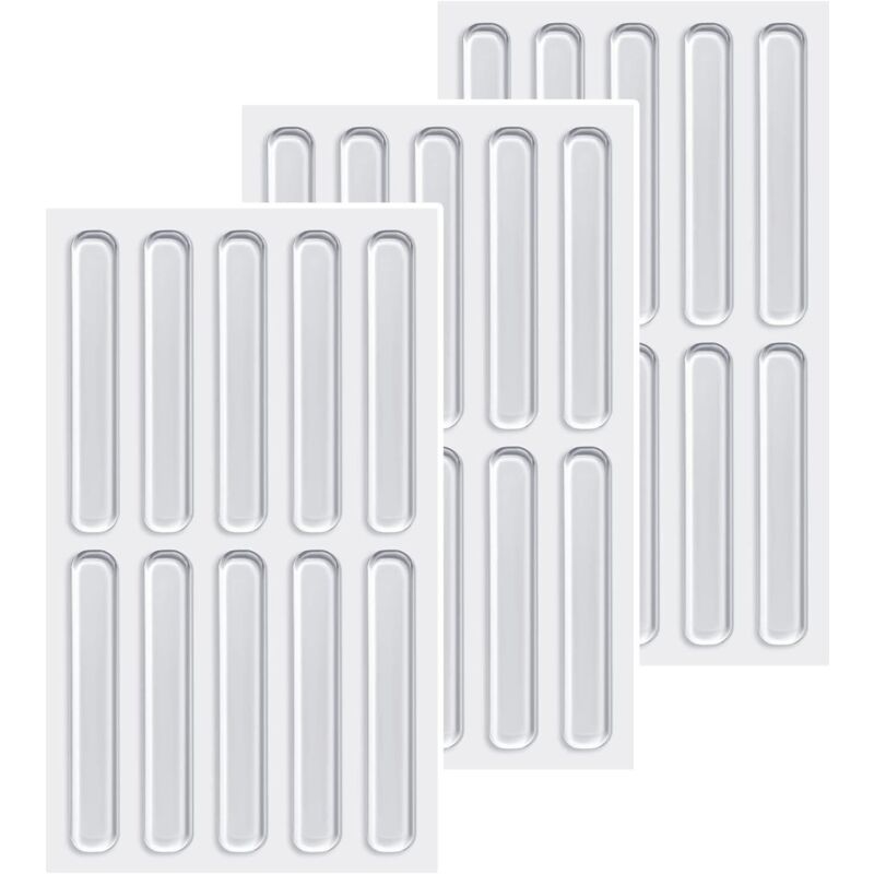[niemals Verwendet] 30 Stück Transparente Schutzpads, Gummipuffer, Möbelmatten, Transparente Geräuschdämpfende Matten Für Schranktüren, Küche, Wohnzimmer
