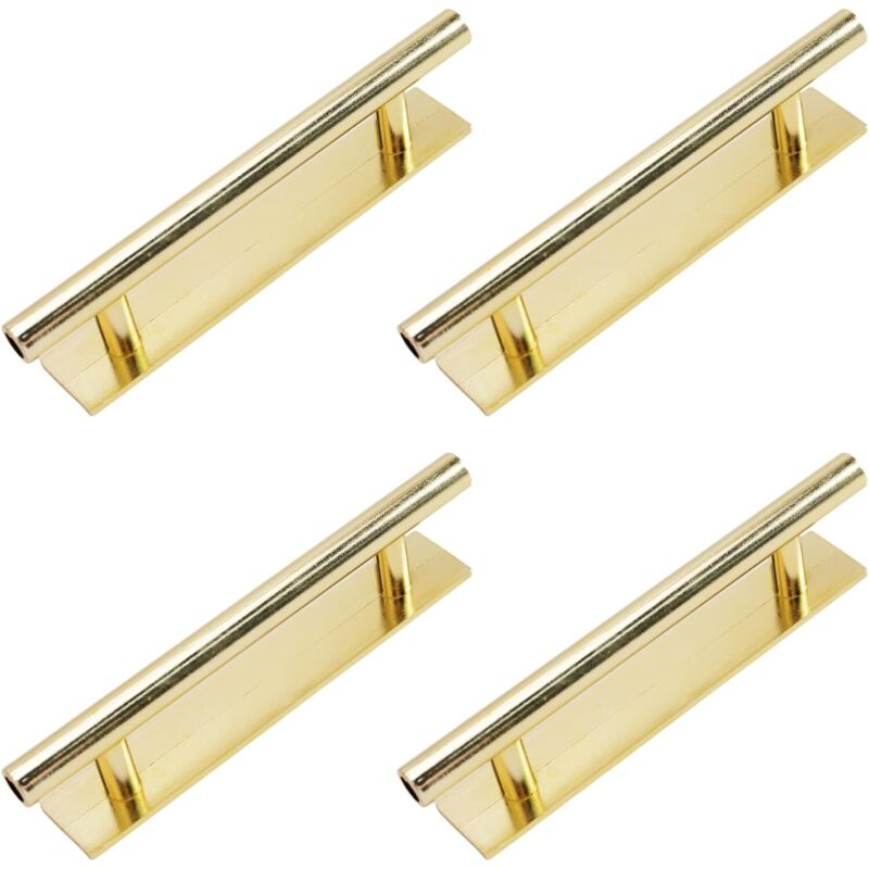 Schiebegriff – 4er-pack – Langer Klebestreifen – Gold – Kunststoff