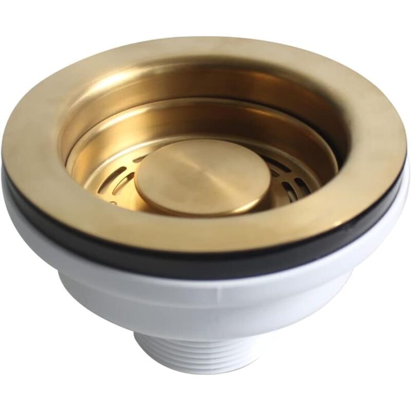 114-mm-gold-spülbecken-abfalleimer Mit Edelstahl-ablaufsystem
