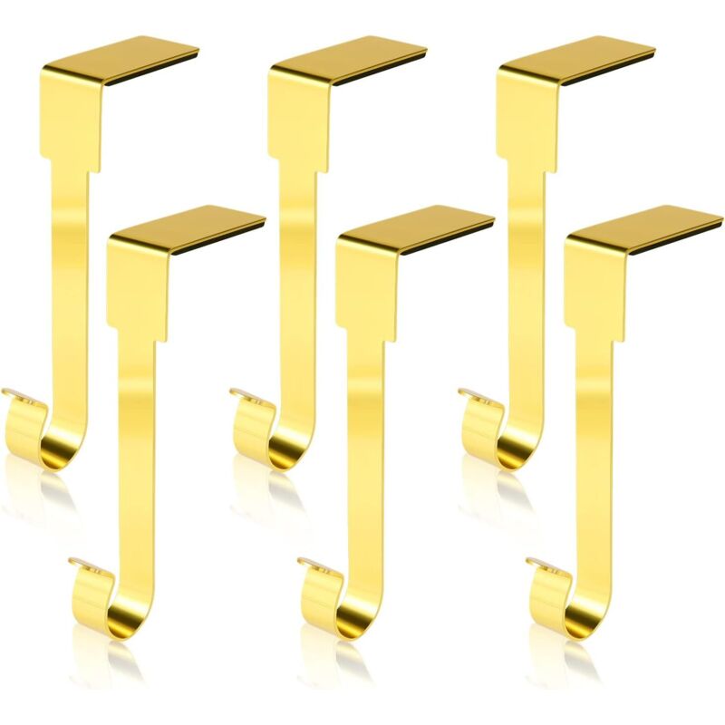 Weihnachtsstrumpfhalter – Gold, 25,35 Mm, 6er-set Festliche Halter Für Die Kamindekoration