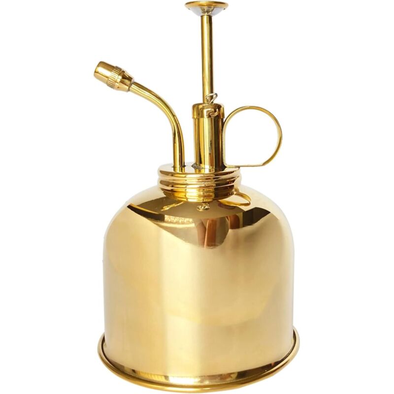 300-ml-sprühflasche Aus Goldfarbenem Messing – Feiner Sprühnebel Mit Integrierter Düse Für Pflanzen – Ulisem