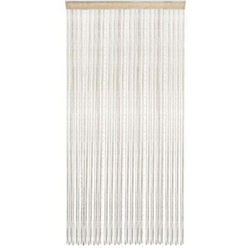[niemals Verwendet] Perlenvorhang, Geknoteter Fadenvorhang Mit Kristallperlen, Quasten-türvorhang Für Kleiderschrank, Hängender Türvorhang Für Die Inneneinrichtung 1 X 2 M / 39 X 79 Cm (champagner)