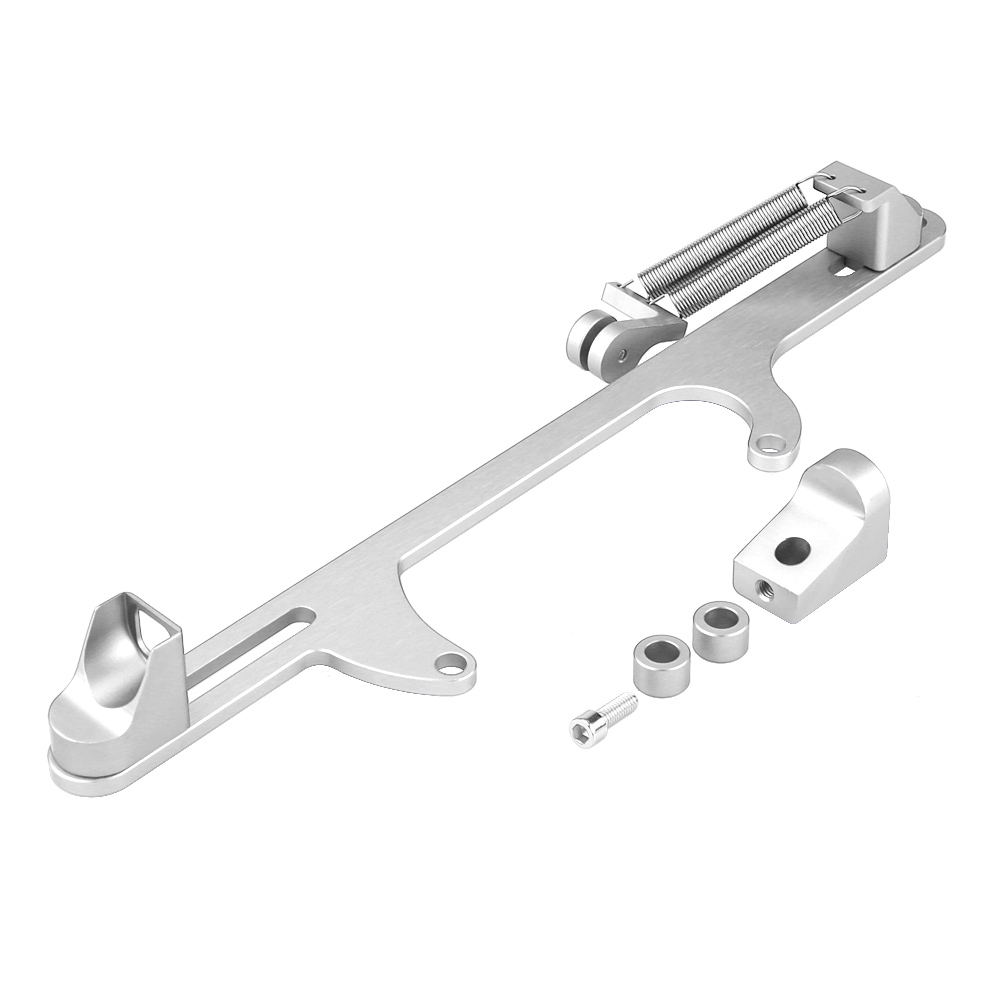Holley 4500 Aluminium-kabelhalterungssatz, Drosselklappenhalterung Für Holley 4500 Vergaser, Silber