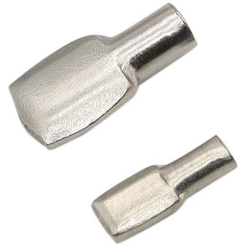 Silberverzinkte Stahl-regalträger, 5 Mm – 100er-packung Für Wand- Und Möbelmontage, Bücherregale Und Schränke – Ulisem