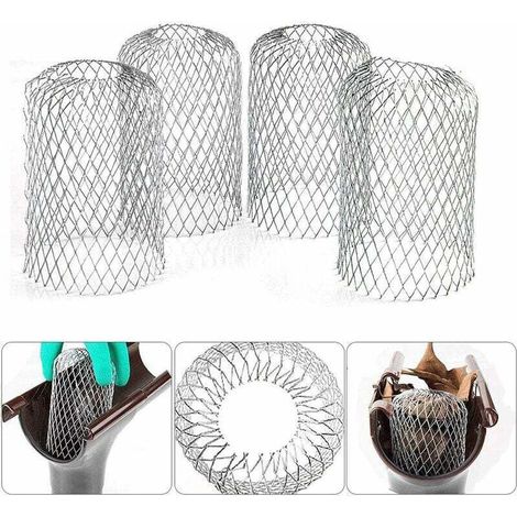 Flexible Aluminium-dachrinnenfilter, 8 Cm Durchmesser, Laubschutzgitter, Dachrinnensieb, Laubschutz, Dachrinnenabdeckung Zum Schutz Der Dachrinne Vor Laub - Crezuo