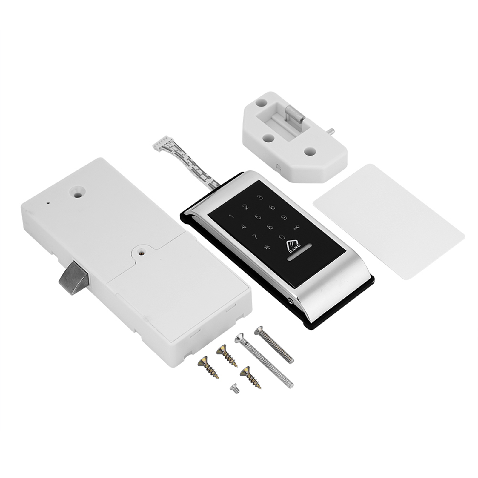 Tastenschloss Mit Touch-tastatur Und Passwort - Digitaler Elektronischer Sicherheitsschrank Mit Tastatur (silber)