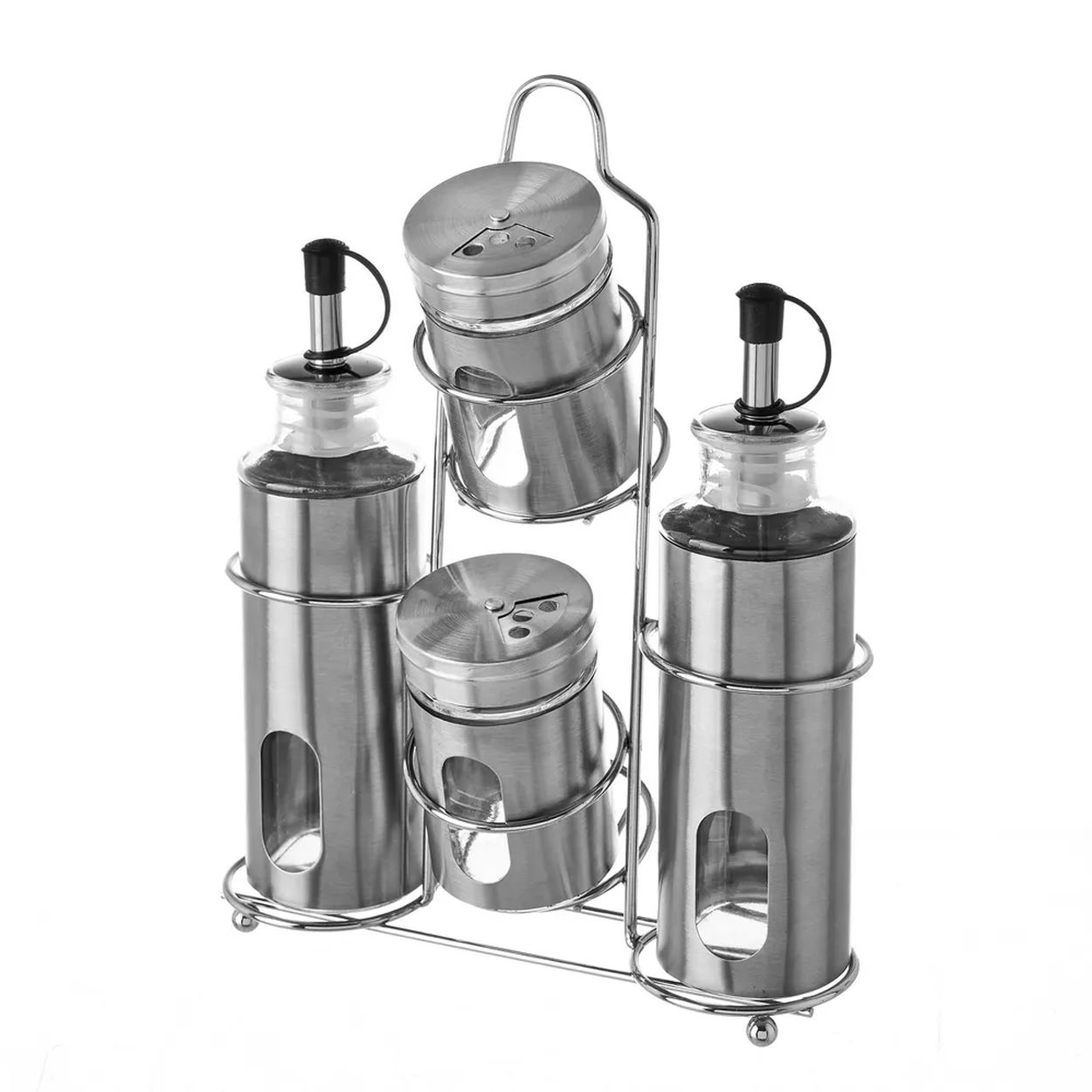 Gewürzorganizer, 4-teilig, Silber