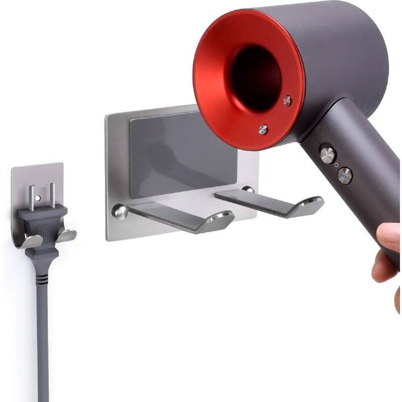Selbstklebende Wandhalterung Aus Edelstahl Sus 304 Für Haartrockner – Robuste Und Unauffällige Wandhalterung, Kompatibel Mit Allen Modellen