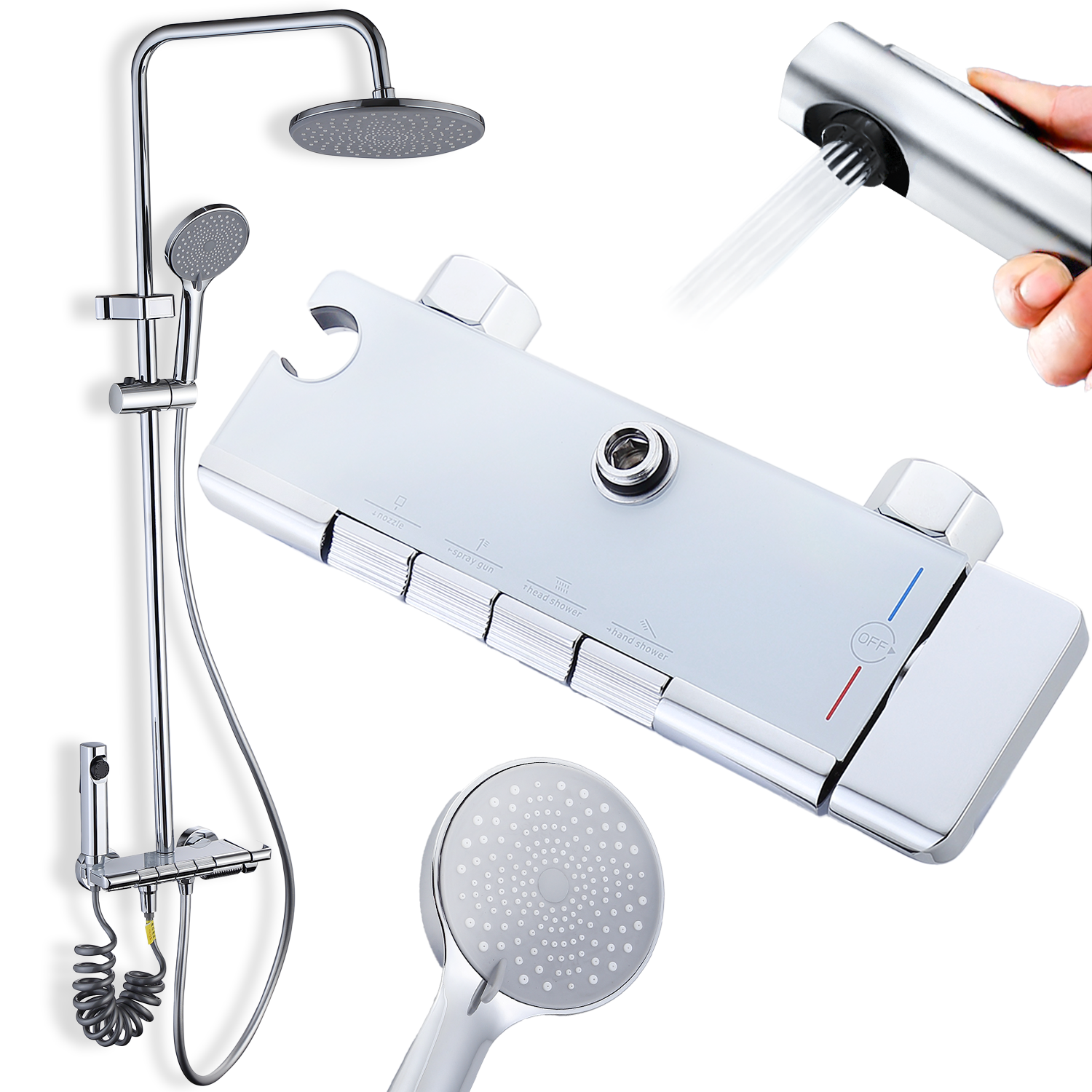 Heckermann Cs18 Silber Duschset