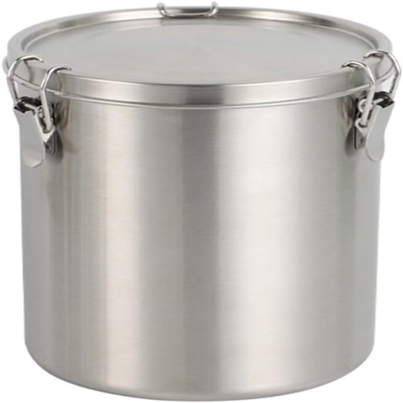 Luftdichtes Edelstahl-vorratsglas (2500 Ml) Für Die Küche: Kaffee, Mehl, Müsli, Tee, Zucker, Kekse… Silber