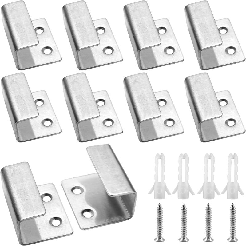 Robuste Wandhaken Aus Edelstahl Für Spiegel Und Bilderrahmen (10 Stück, Silber)