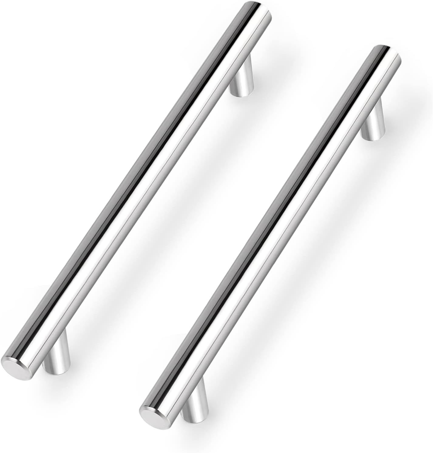 Möbelgriffschiene Für Schubladen, Stahl, 256 Mm, 12 Stück, Silberfarben