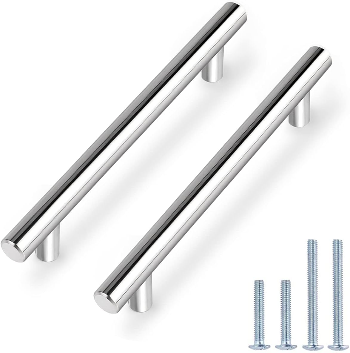 Möbelgriffleiste Für Schubladen, Silberfarben, Stahl, 5 Stück, 224 Mm