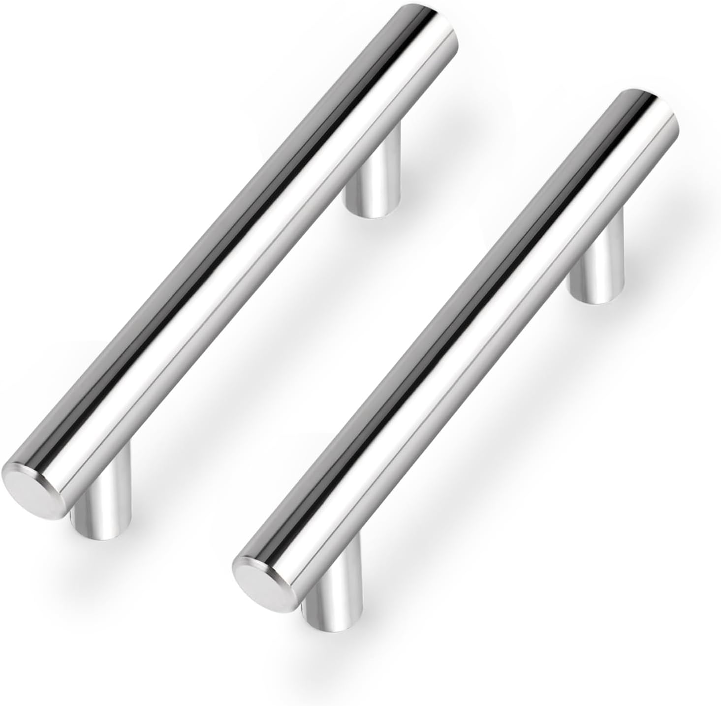 Möbelgriffschiene Für Schubladen, Stahl, 150 Mm, 12 Stück, Silberfarben
