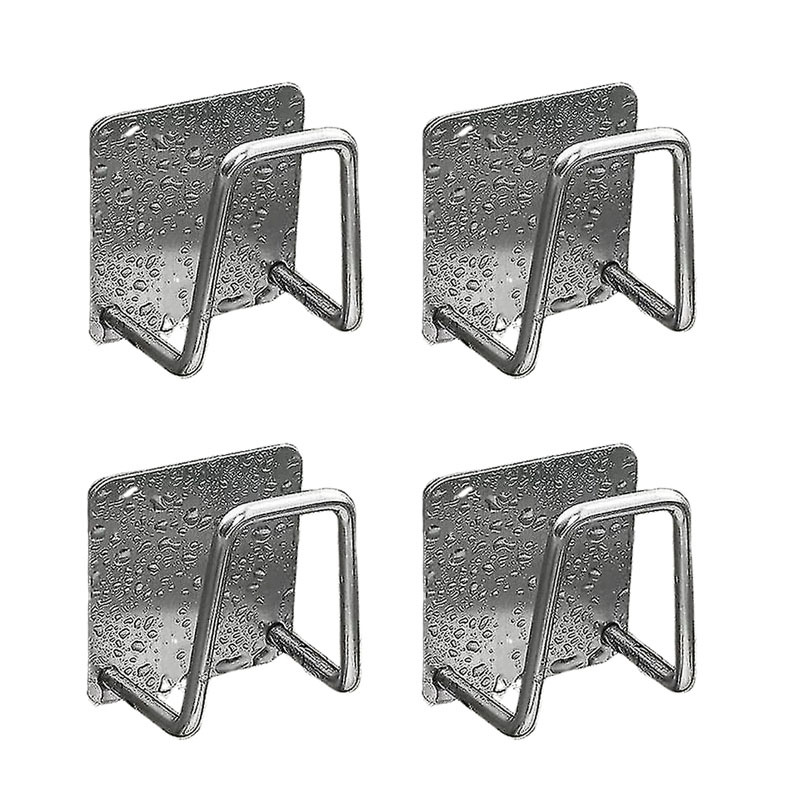 Schwammhalter Aus Edelstahl Für Spülbecken, Selbstklebend, 4 Stück (silber)