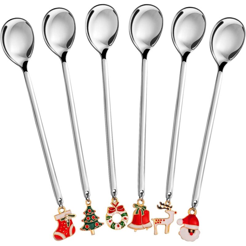Festliches Design: Edelstahl-kaffeelöffel-set (6-teilig) – Multifunktionale Tischdekoration – Ulisem