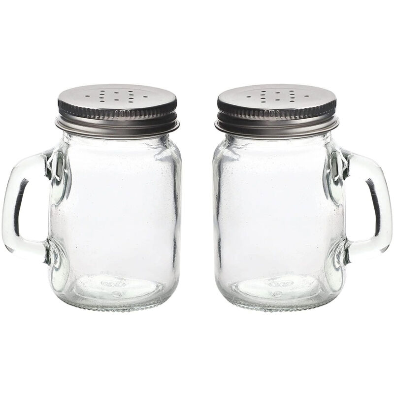 Salz- Und Pfefferstreuer Aus Glas, 4er-set Luftdichte Gewürzgläser Mit Edelstahldeckeln, Retro-design – Ulisem