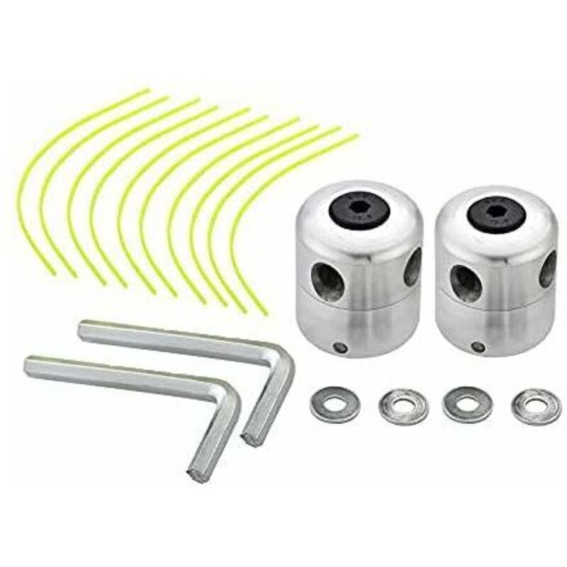 Universeller Aluminium-freischneiderkopf – Set Mit 2 Doppel-nylonköpfen Inklusive Spule, Zubehör Kompatibel Mit Allen Modellen – Ulisem