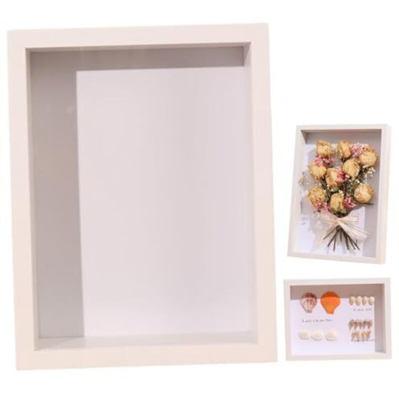 3d-schattenbox-rahmen 10x15 Cm, Hohlstruktur, Staubdicht, Feuchtigkeitsbeständig, Für Fotokarten Und Trockenblumen - Ulisem
