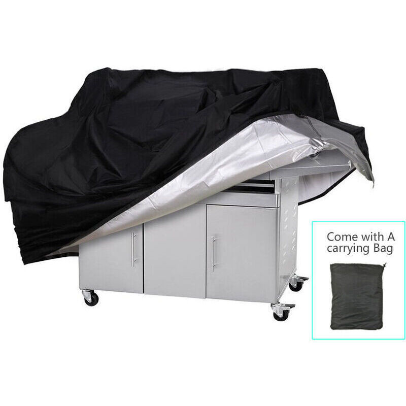 Zylindrische Grillabdeckung 4xs Aus 210d Oxford-polyester, Silber – Ø 71 X 56 Cm, Uv-schutz Und Wasserdicht – Ulisem