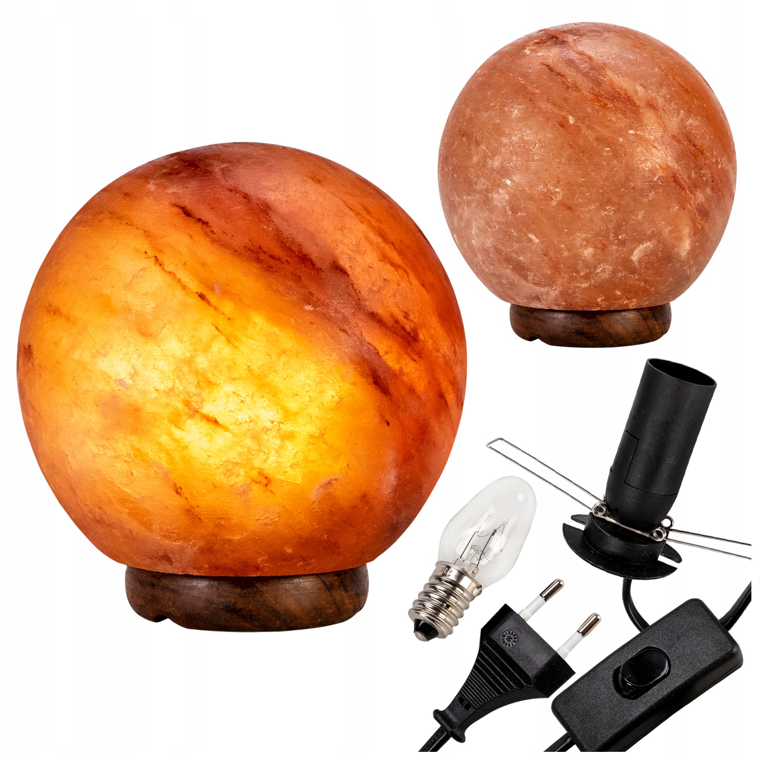 Salzlampe, Mittelgroße Kugel, Natürlicher Himalaya-salzionisator