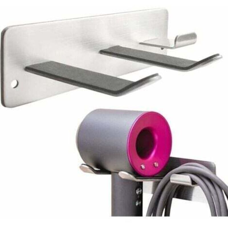 [niemals Verwendet] Wandmontierter Haartrocknerhalter, Platzorganizer Für Badezimmer/schlafzimmer/friseursalon, Edelstahl 304