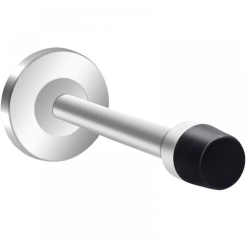 [niemals Verwendet] Türstopper, Langer Türstopper, Schalldichter Türstopper Aus Edelstahl 304, Gebürsteter Türstopper, Türstopper Für Zuhause, Büro, Garage - 12 Cm - Silber [1 Stück]