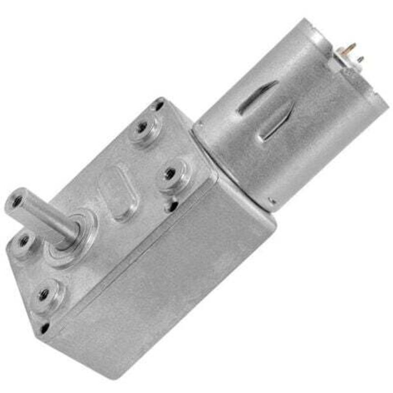 [niemals Verwendet] Hochdrehmomentstarker, Reversibler Schneckengetriebemotor, 12 V, 67 U/min, Silber