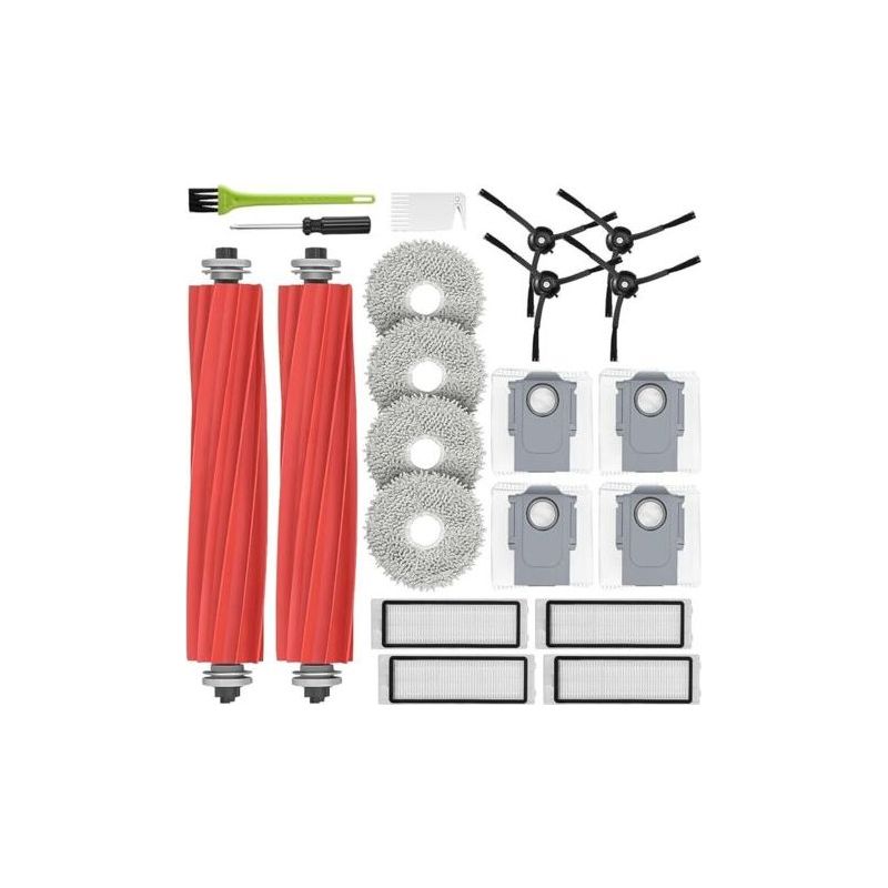 Zubehörset Für Roborock Q Revo, Ersatzteile Für Roborock P10, 2 Hauptbürsten, 4 Wischtücher, 4 Beutel