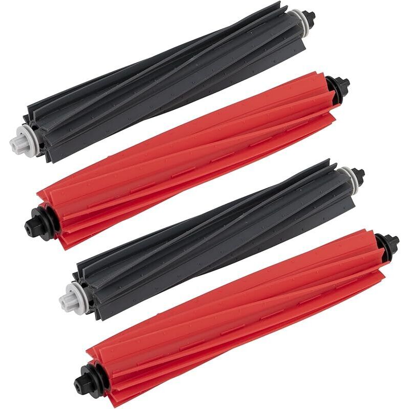 (4 Stück) Q8 Max Walzenbürsten, Kompatibel Mit Roborock S8 Pro Ultra/ Q5 Pro/ Q5 Pro+/ Q8 Max/ Q8 Max+, Doppelwalzenbürsten