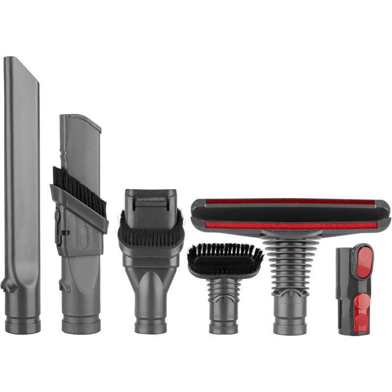Original-zubehörset Für Dyson Staubsauger V8, V7 Und V10 – Reinigungsaufsätze: Bürste, Fugendüse, Staubpinsel – Adapter Inklusive