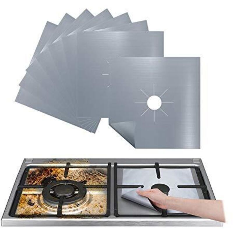 Schutzplatten Für Gasherde – 4er-set, Wiederverwendbar Und Langlebig, Leicht Zu Reinigen Und Zuzuschneiden – Ulisem