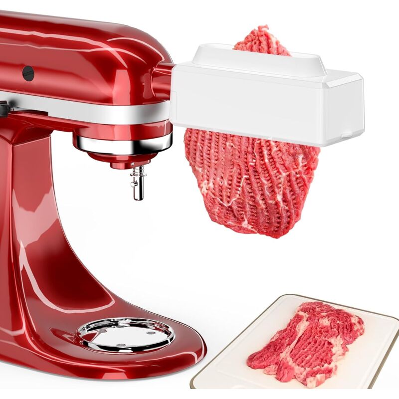 Elektrischer Fleischwolf Mit Integriertem Fleischzartmacher – Kompatibel Mit Kitchenaid Und Cuisinart – Müheloses Zartmachen Von Fleisch, Ergonomisches Design