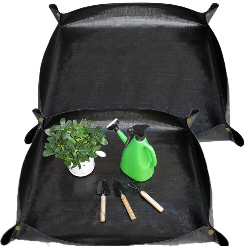 Oem – Wasserdichte Pflanzmatte 100 X 100 Cm Und Faltbar 68 X 68 Cm – Dickes Pe-material Mit Doppelter Pvc-beschichtung – Oberflächenschutz