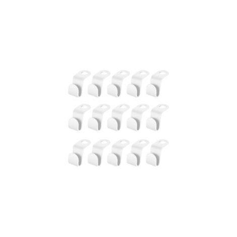 50 Platzsparende Kleiderbügelhaken, 5,5 X 2 Cm, Verbindungshaken, Verbinder Für Krawattenhalter, Kleiderschrank-organizer (weiß)