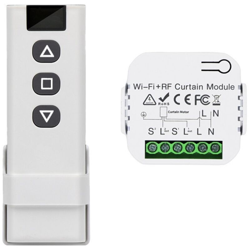 Oem – Funkschalter Für Rollläden – 433-mhz-funkfernbedienung – 100 M Reichweite – Kompatibel Mit 110–240-v-wechselstrommotoren – Einfache Installation