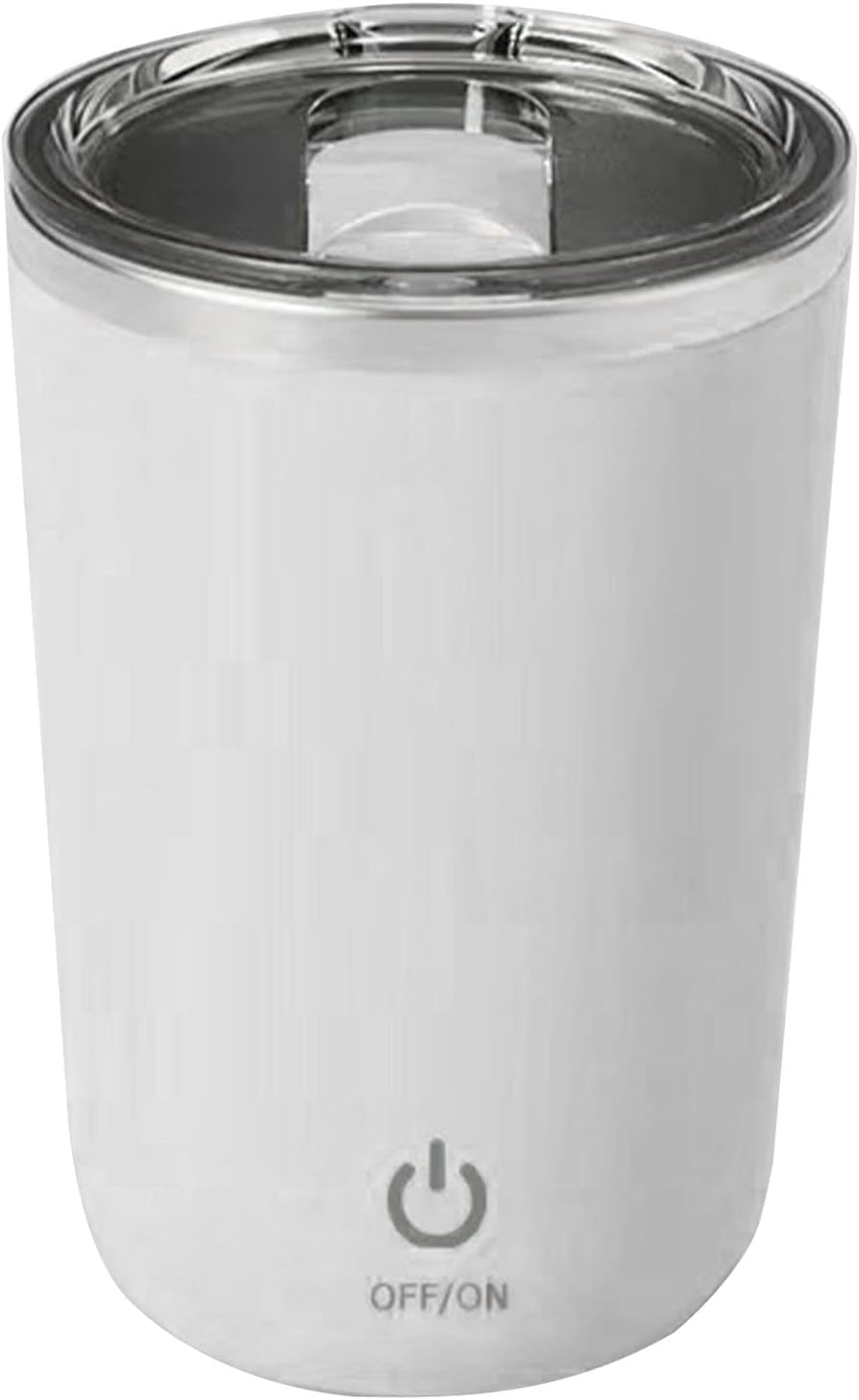 Kaffeetasse Mit Rührfunktion, Automatisch Rührende Kaffeetasse, Automatisch Rührende Kaffeetasse, Magnetisch Rührender Kaffeebecher, 350 Ml, Für Den Heimgebrauch, (weiß)