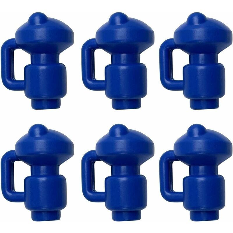 6-teiliges Set Pvc-trampolin-schutzkappen, 28 Mm Durchmesser, Für Stangen Und Netze – Ulisem