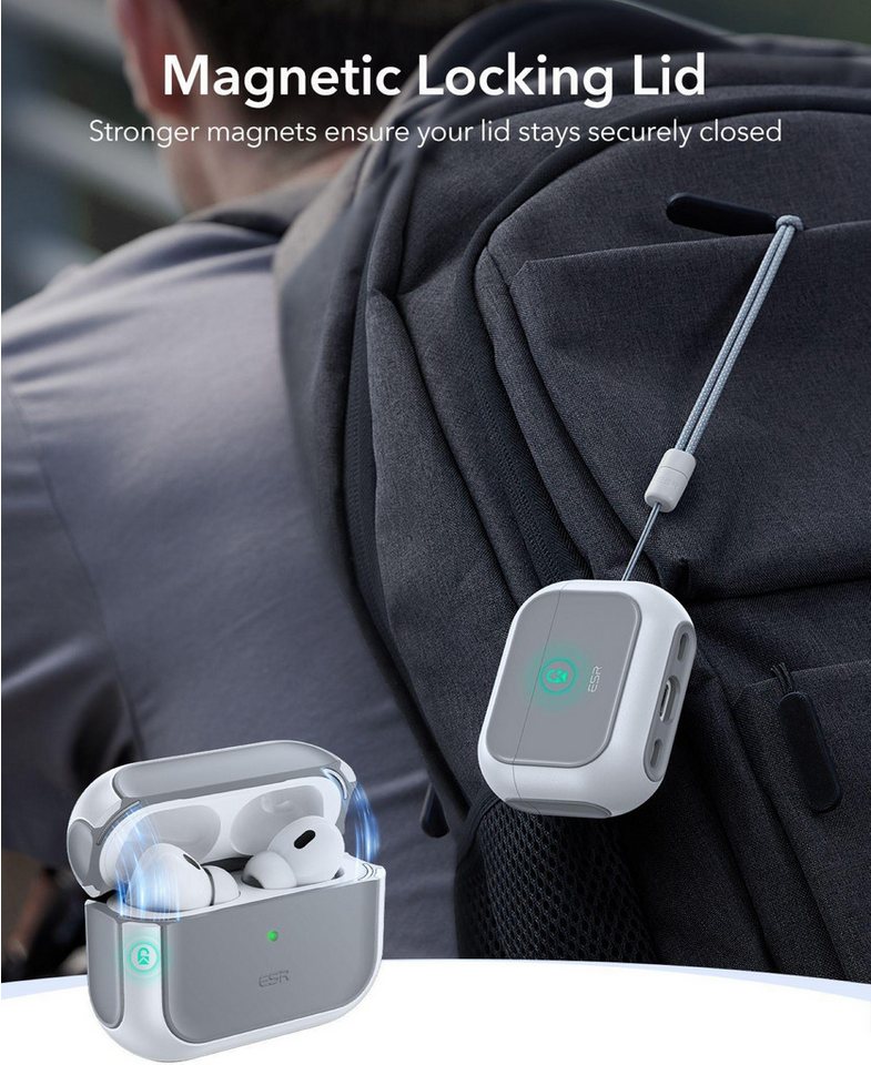 Esr Orbit Halolock Magsafe Apple Airpods Pro 3 Weiss Bild 4