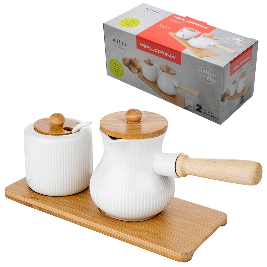 Zuckerdose Und Milchkännchen Von Alisa Florina Auf Einem Ständer