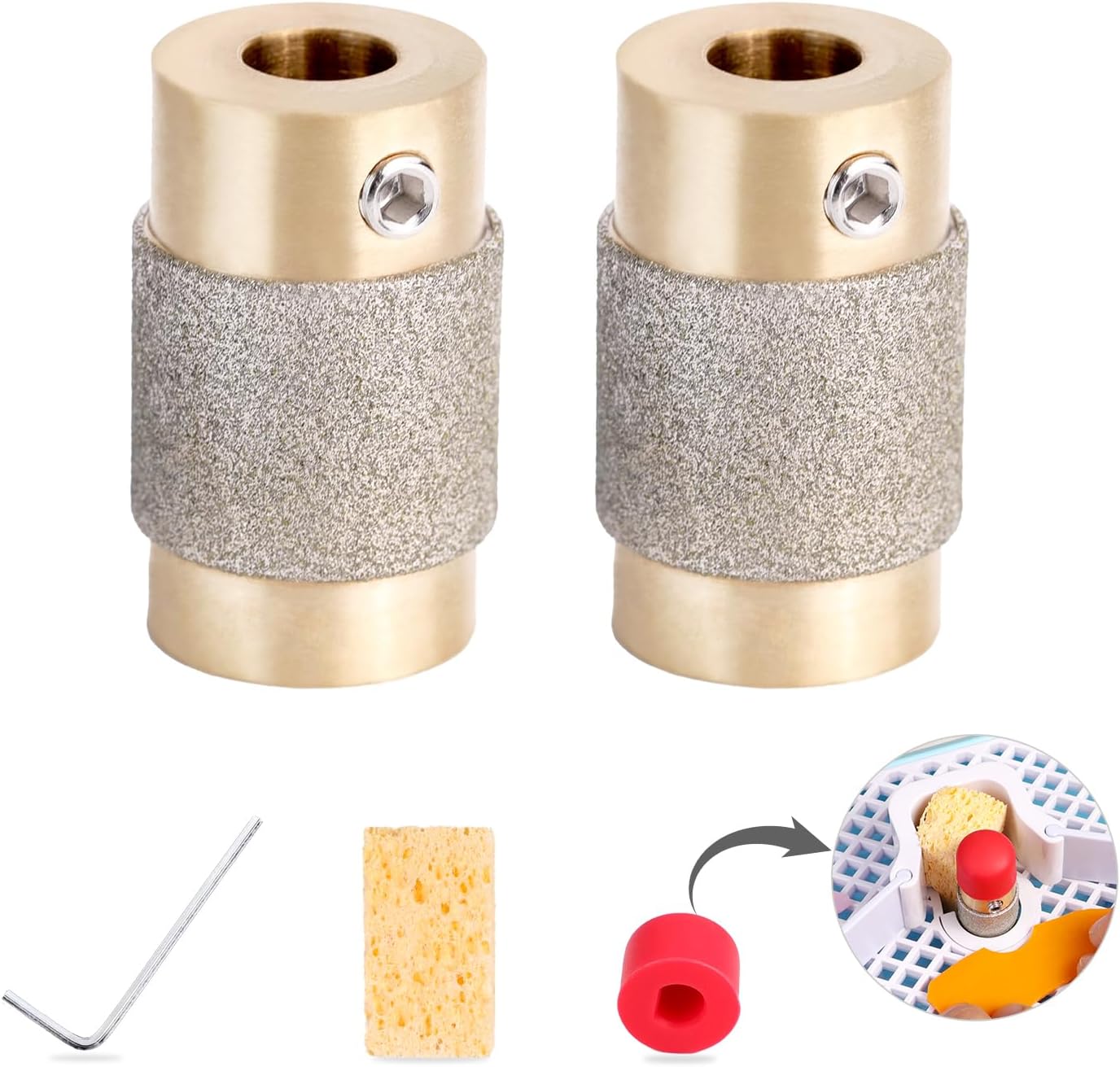 Stück X 3/4 Zoll Messingkern-schleifkugeln Für Glasbrecher - Diamantbrecher-brechkopf-werkzeugset Für Glasbedarf