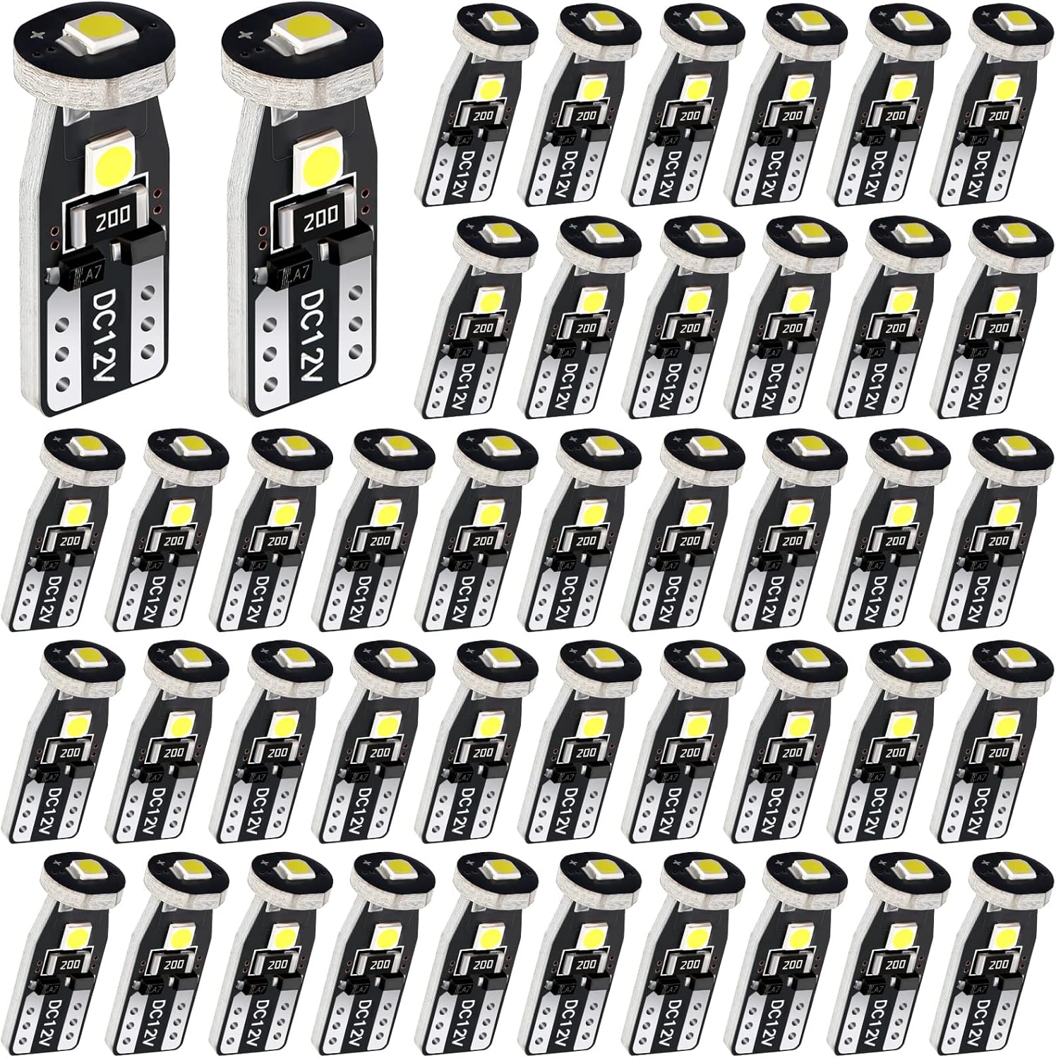 50 T10 194 Led-autolampen W5w Led-lampen Für Die Fahrzeuginnenbeleuchtung, Led-ersatzlampen Für Innenraumbeleuchtung (kuppel-, Karten-, Einstiegs- Und Kennzeichenbeleuchtung).