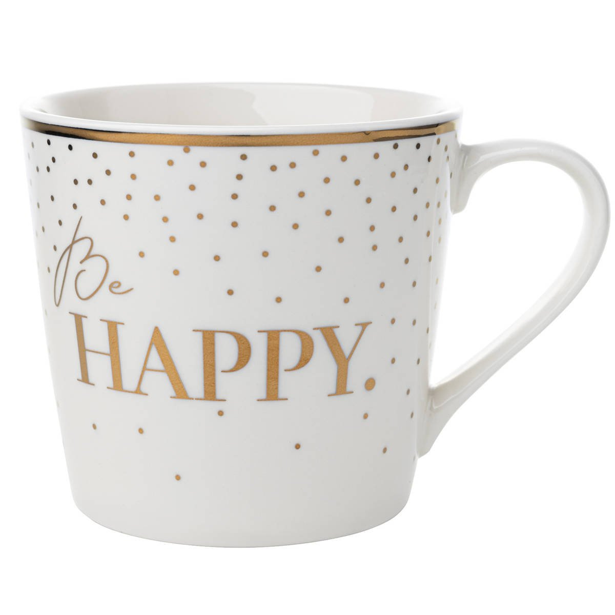 Florina Gold Happy Keramikbecher 400 Ml