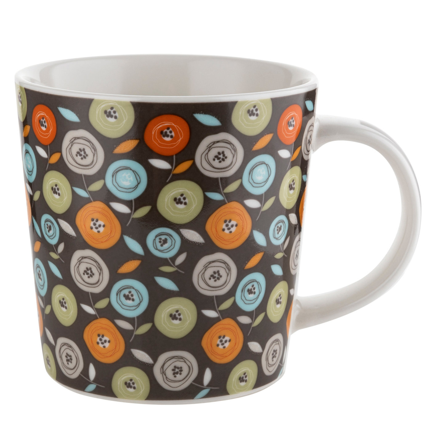 Florina Lustige Porzellantasse Für Kaffee Und Tee, 400 Ml, Verschiedene Dekorationen