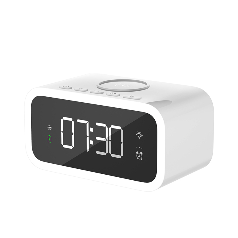 Kleiner, Kabelloser Wecker Mit Nachtlicht, Geringem Stromverbrauch, 3 Alarmgruppen Und Einstellbarer Helligkeit, Ideal Für Zuhause, Büro Und Schreibtisch.